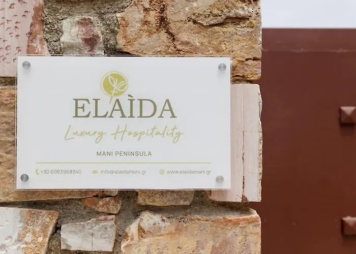 Villa Elaída- πολυτελής βίλα-θέα θάλασσα, μάνη Skoutárion